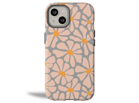 Wavy Daisy phone case for iPhone